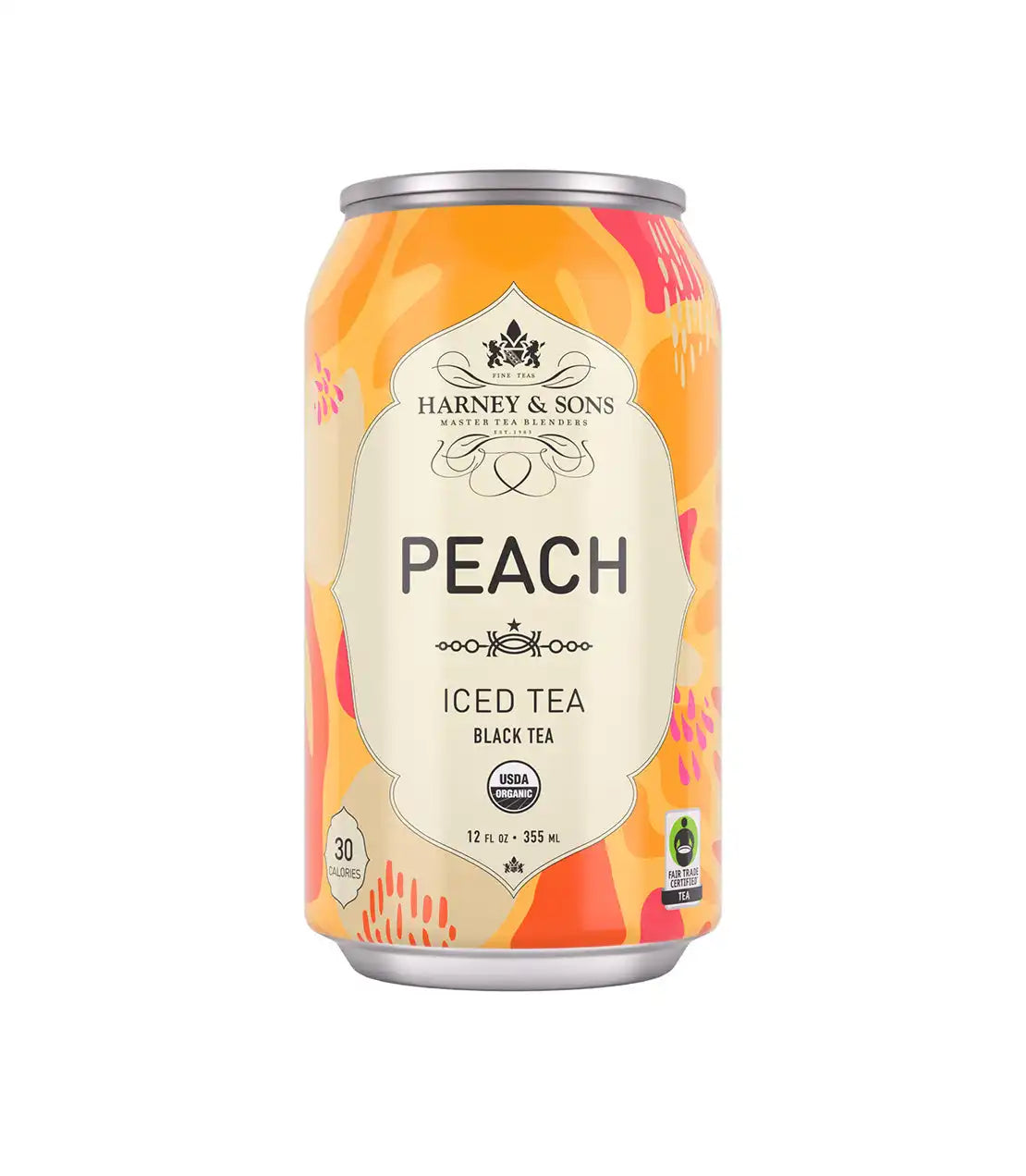 Organic Peach Iced Tea Cans