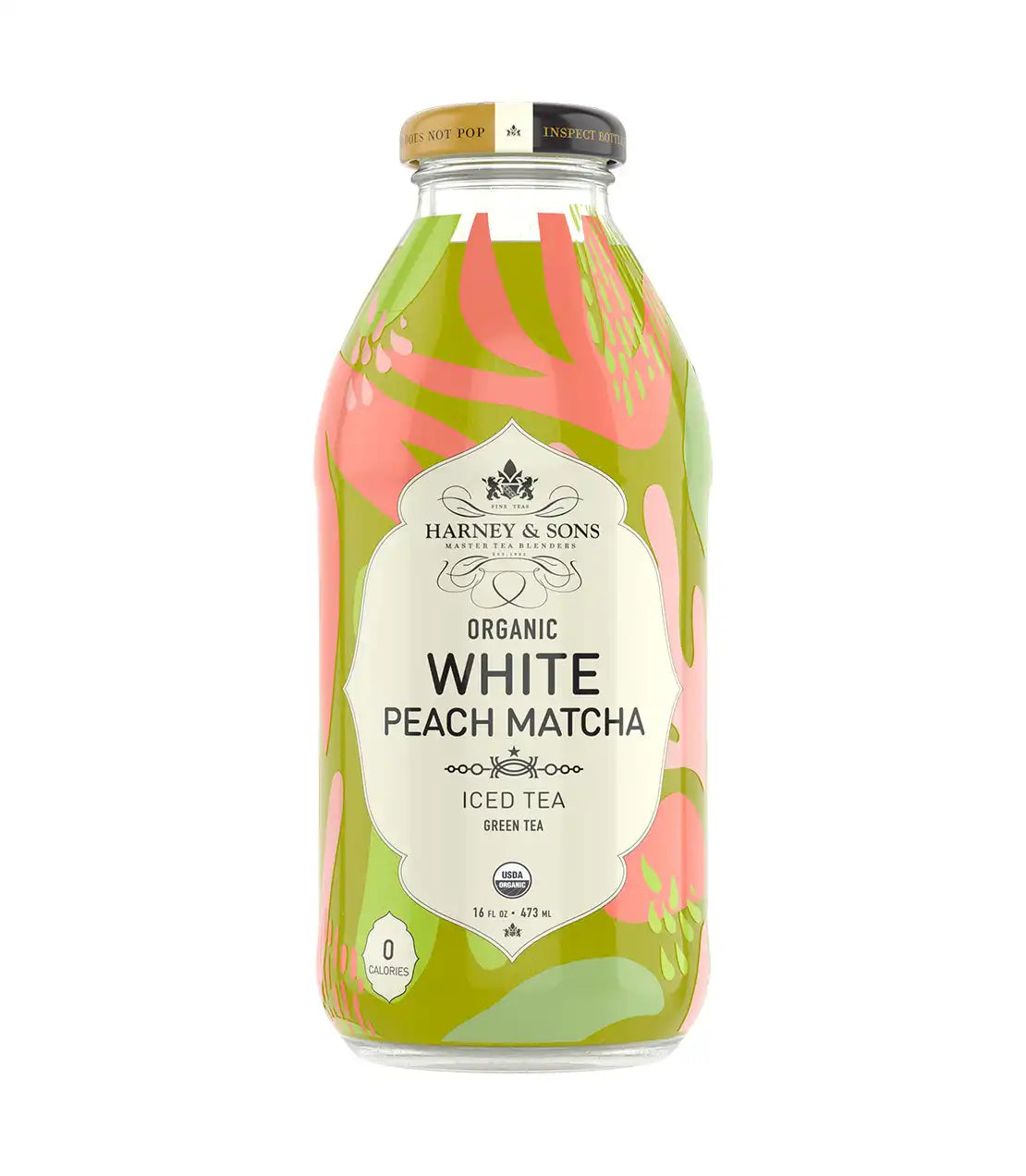 White Peach Matcha Iced Tea