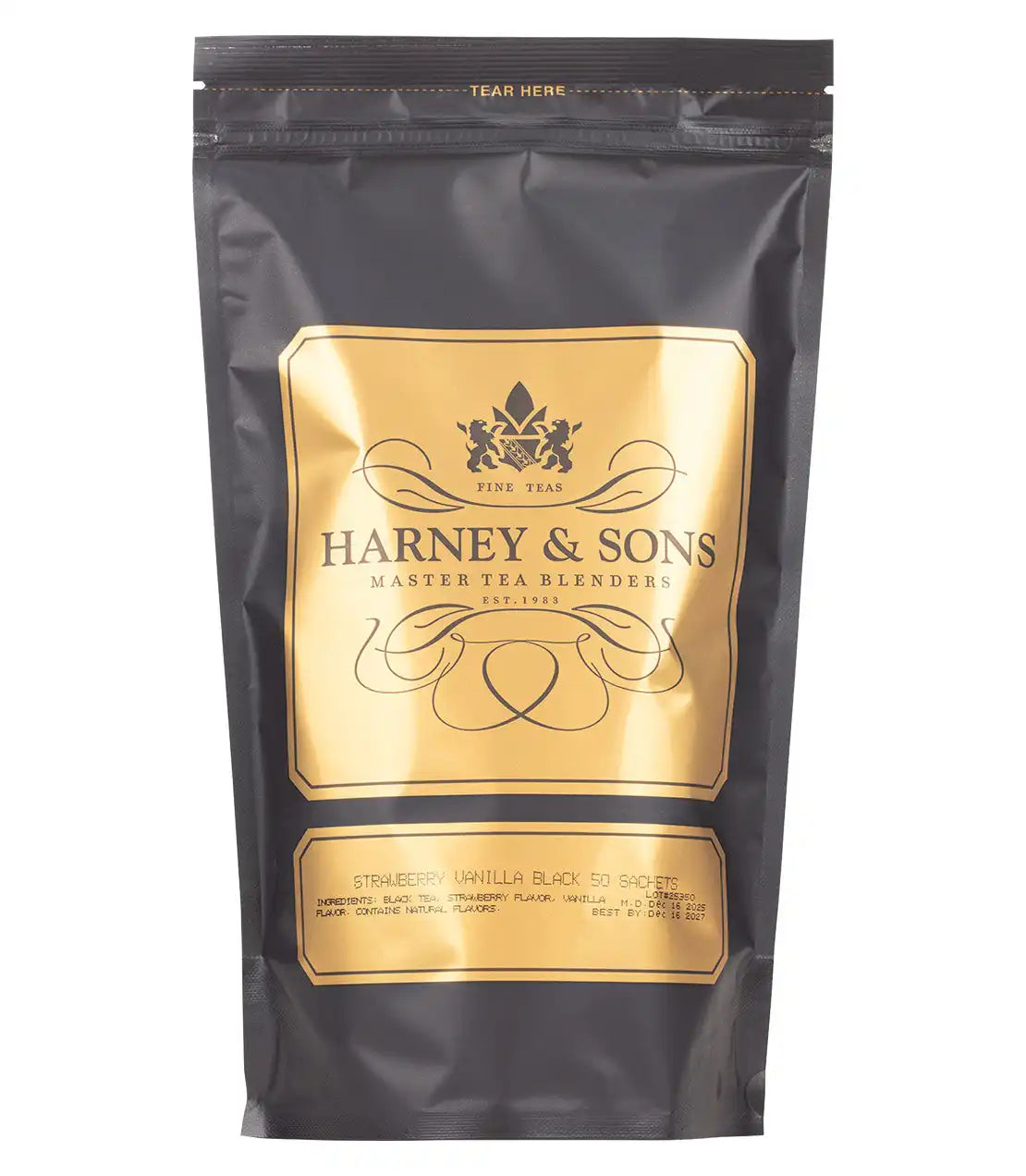 Strawberry Vanilla Black, Bag of 50 Sachets
